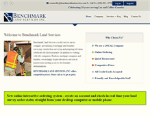 Tablet Screenshot of benchmarklandservices.com